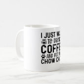Mug Je veux caresser mon Chow Chow (Devant gauche)