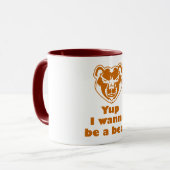 Mug Je veux être un ours (Devant gauche)