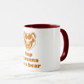Mug Je veux être un ours (Devant droit)
