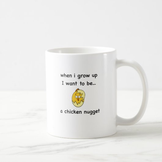Mug Je veux être… une pépite de poulet ! (Droite)