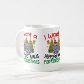 Mug Je Veux Hippopotame Pour T-Shirt De Noël (Devant gauche)