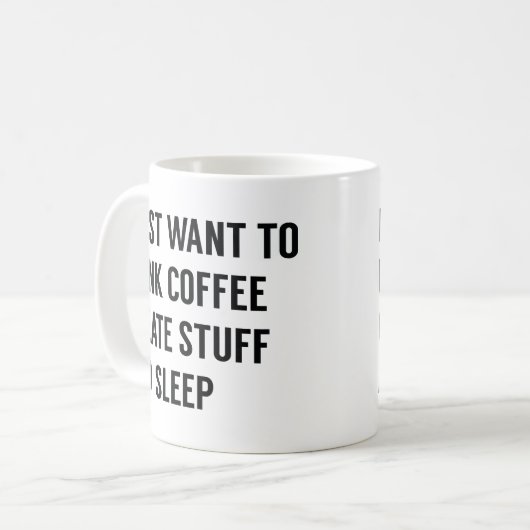 Mug Je Veux Juste (Devant gauche)