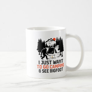Mug Je veux juste aller camper et voir la faune de Big