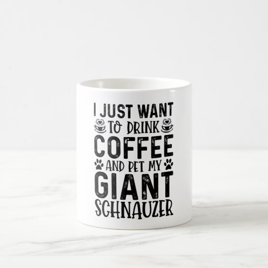 Mug Je Veux Juste Boire Du Café Et Des Animaux De Comp (Centre)