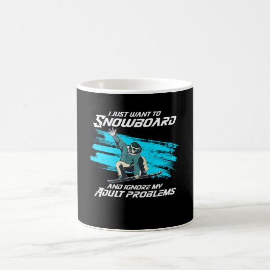 Mug je veux juste faire du snowboard (Centre)