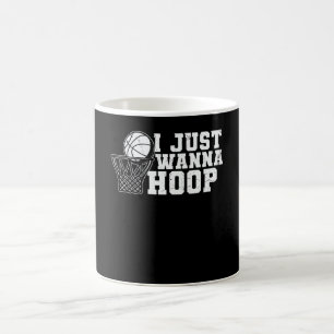 Mug Je Veux Juste Hoop Conception du basket-ball