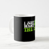 Mug Je veux juste le trèfle du bout St Patrick's Day (Devant gauche)
