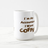 Mug Je veux le café (Devant droit)