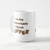 Mug Je veux le café (Devant gauche)