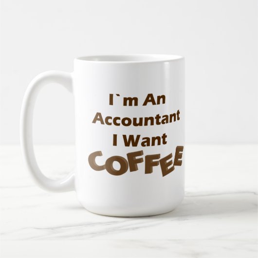 Mug Je veux le café (Gauche)