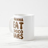 Mug Je veux manger des barres de Choco (Devant gauche)