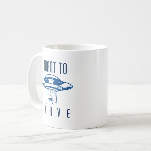 Mug Je Veux Partir (Devant gauche)