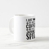 Mug Je Veux Pet Mon Spitz Japonais (Devant gauche)