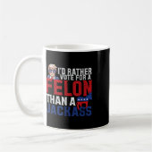 Mug Je Veux Plutôt Un Felon Que Jack Trump Ameri (Gauche)