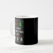 Mug Je veux que 2020 soit terminé Sweat de Noël moche (Devant gauche)