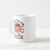 Mug Je Veux Tenir La Main Drôle Pun Octopus (Devant gauche)