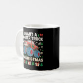 Mug Je veux un camion monstre pour un pull moche de No (Devant gauche)