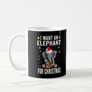 Mug Je veux un éléphant pour Noël Pyjama éléphant