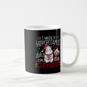 Mug Je veux un hippopotame de Noël Pyjamas mignons Hip