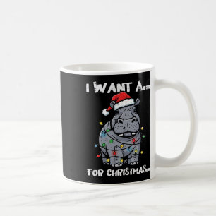 Mug Je veux un hippopotame pour Noël Drôle de Noël Ani