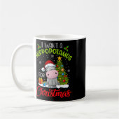 Mug Je Veux Un Hippopotame Pour Noël Hippo De Noël Pou (Gauche)