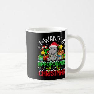 Mug Je Veux Un Hippopotame Pour Noël Merry Xmas Hip
