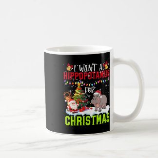 Mug Je Veux Un Hippopotame Pour Noël Mignonne