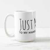 Mug Je viens de me marier à ma chérie de lycée (Gauche)