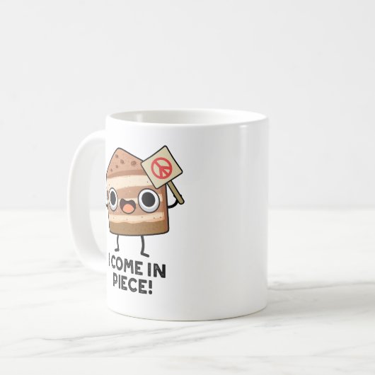 Mug Je Viens En Pièce Drôle Pun De Gâteau (Devant gauche)