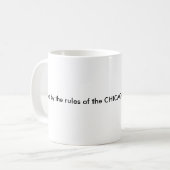Mug Je vis à côté des règles du MANUEL de CHICAGO DU (Devant gauche)
