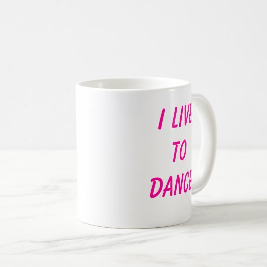 Mug Je vis pour danser ! (Devant droit)