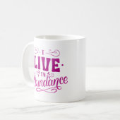 MUG JE VIVE EN ABONDANCE (Devant gauche)
