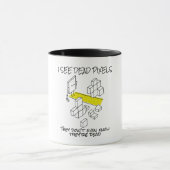 Mug JE VOIS DES PIXELS MORTS - Drôle programmeur Coder (Centre)
