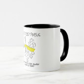 Mug JE VOIS DES PIXELS MORTS - Drôle programmeur Coder (Devant droit)