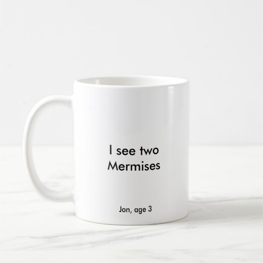 Mug Je vois deux mermises (Gauche)