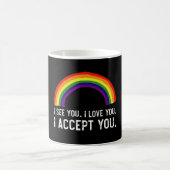 Mug Je Vois Je T'Aime Je T'Accepte Gay pride LGBT Shir (Centre)