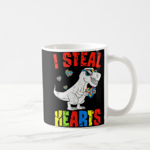 Mug Je vole Coeurs Dinosaure Sensibilisation sur l'aut