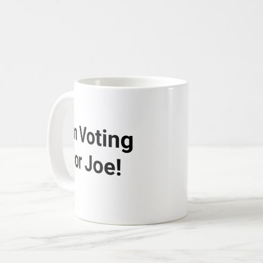 Mug Je vote pour Joe ! (Devant gauche)
