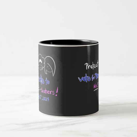 Mug - "Je vote pour protéger nos soeurs !" (Centre)