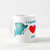 Mug Je vous aime dolphinately [des couples de dauphin (Devant gauche)
