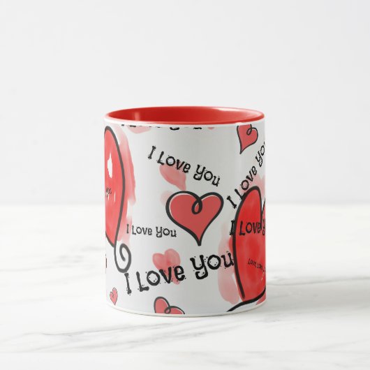 Mug Je Vous Aime, Je Vous Aime, Je Vous Aime (Centre)