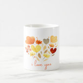 MUG "JE VOUS AIME" MINIMALIST CUSTOMISÉ BOHO PETALS (Centre)