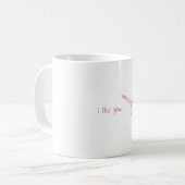 Mug "Je vous aime" Narwhal (Devant gauche)