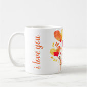 MUG "JE VOUS AIME" SIMPLE CLASSIQUE BOHO HEART PETALS (Gauche)