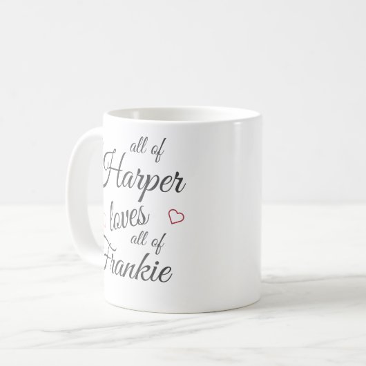 Mug Je Vous Aime Tous (Devant gauche)