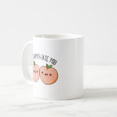 Mug Je Vous Ap-Peach-Cite Funny Peach Pun (Devant gauche)