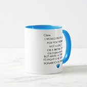 MUG JE VOUS COMBATTRAIS UN OURS, MIEUX AMI ANNIVERSAIR (Devant droit)