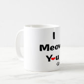 Mug Je Vous Connais Cute Chat Valentine Love Design (Devant gauche)
