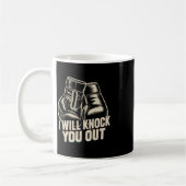 Mug Je Vous Frapperai Pour Une Boxe Drôle (Gauche)