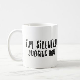 Mug Je vous juge silencieusement - nouveauté